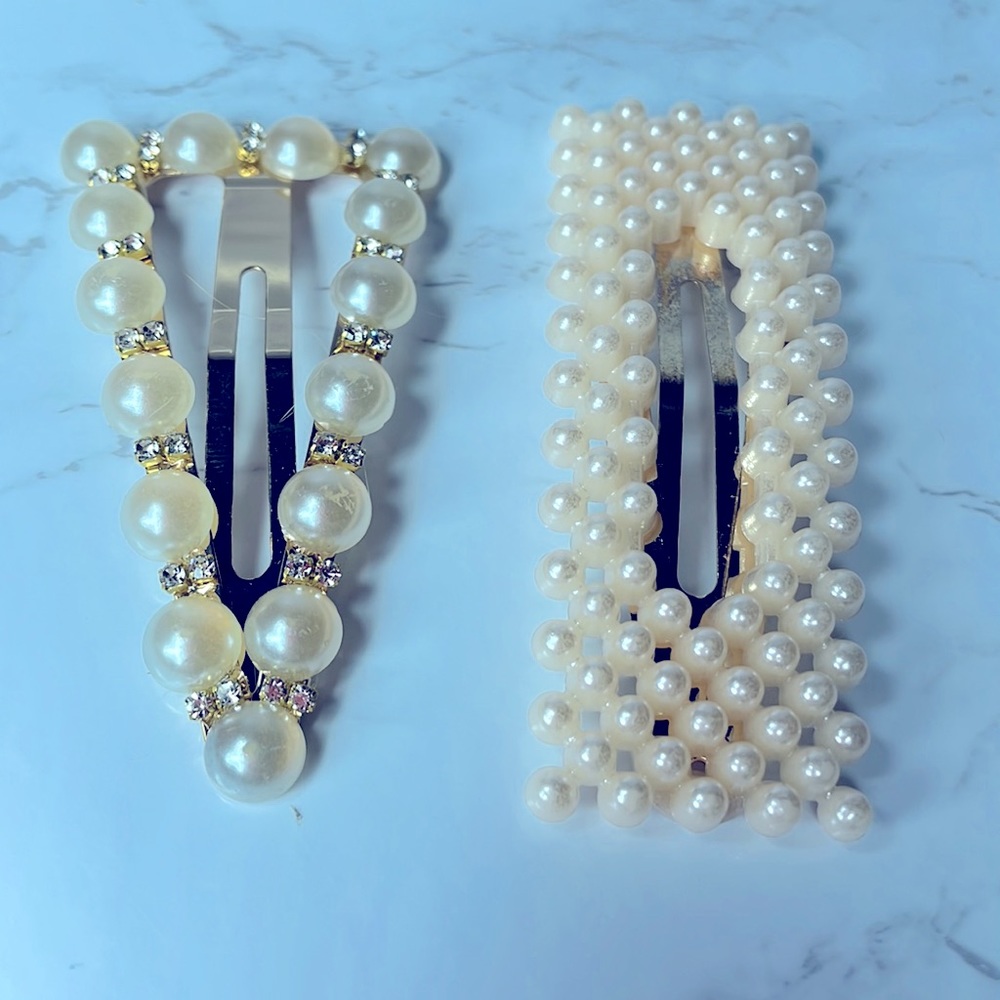 Two Bridal hair accessories in elaborate ornate Victorian or Bridgeton style - Picture 1 of 9